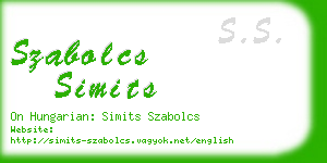 szabolcs simits business card